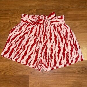 Red stripe shorts